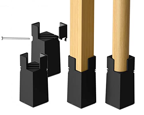 Adjustable Bed Risers 4 Inch Heavy Duty Furniture Risers with Screw Clamp