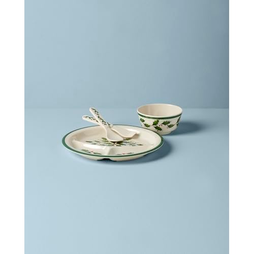Lenox 885787 Holiday-Children's 4-Piece Dinner-Set, Christmas Dinnerware, Hosting