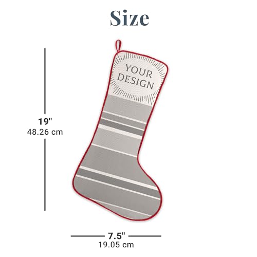 Personalized Cat Christmas Stocking - Rustic Red Plaid Custom Name Decor, 19"