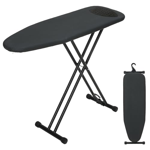 RAINHOL Full Size Ironing Board 43x13 with Iron Rest and Thick Pad