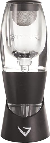 Red Wine Aerator Pourer & Decanter with No-Drip Base & Sediment Filter Screen