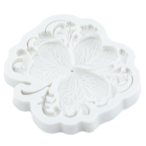 QDMOLDS Four Leaf Clover Silicone Mold for Cake Decorating, Style L