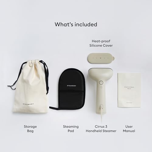 Handheld Clothes Steamer and Iron, 1200W Garment Wrinkle Remover, Beige