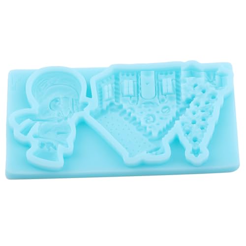 Santa Claus Fondant Silicone Mold for Christmas Baking - Style F