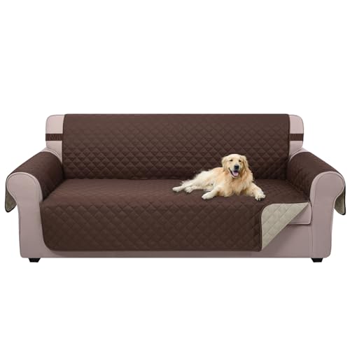 Reversible Water-Repellent Sofa Cover for 3-Cushion Couch (68 Inch)