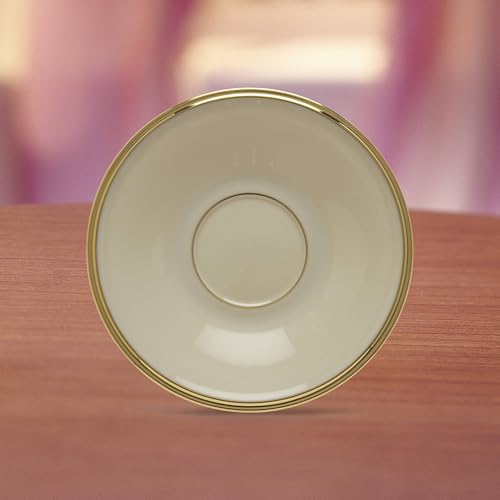 Lenox Eternal Porcelain Saucer 6-inch with Gold Accents - Pack of 1