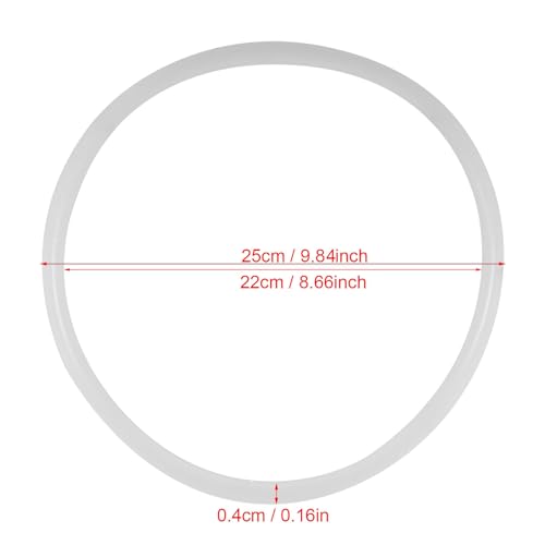 22cm Silicone Pressure Cooker Sealing Ring - Food-Grade Gasket Replacement
