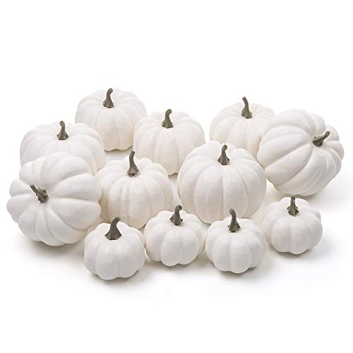 12 Pack Artificial Mini Pumpkins for Fall Halloween Thanksgiving Decor