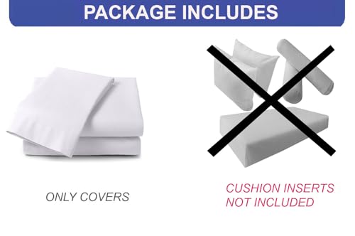 Outdoor Crib Size Daybed Cushion Cover Set - Porch Swing Slipcovers