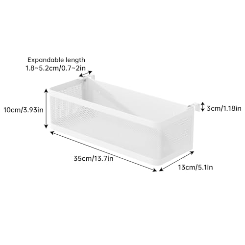 Hanging Bedside Caddy Shelf for Bunk Bed, Dorm Room, and Cubicle Wall