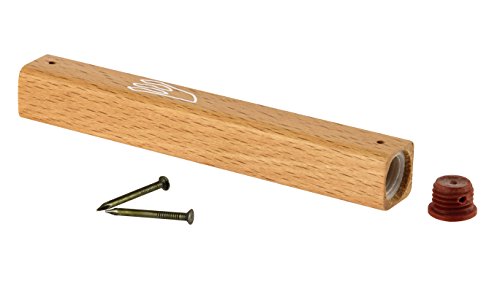 Classic Natural Wood Mezuzah Case - 4.9 Inch Decorative Cover for 4 Inch Scroll