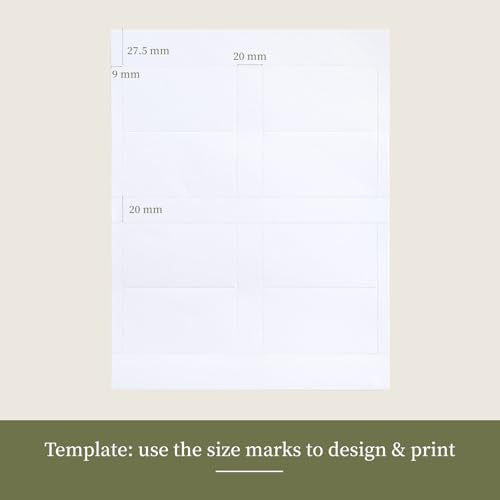 Printable Place Cards 2" x 3.5" - 160 Pack Blank White Tent Cards