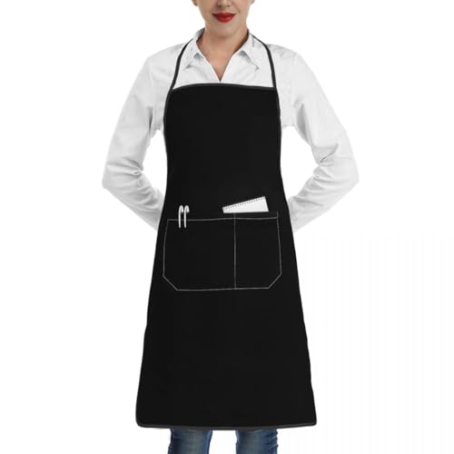 Personalized Apron for Adults – Add Your Photo & Text | Waterproof / Black2