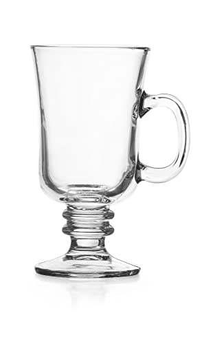 Libbey 8oz Irish Coffee Mug Set of 12 Clear Glass Drinkware