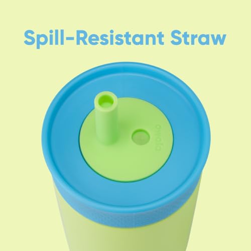 Kids Insulated Stainless Steel Tumbler Water Bottle with Straw - 12 oz