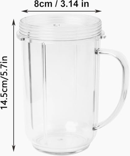 16oz Blender Replacement Cups for 250W Personal Blenders, 2-Pack