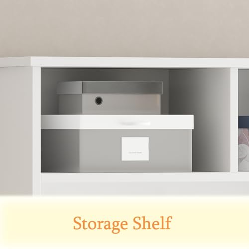Extra Large Hall Tree with Bench and Shoe Storage, Entryway Coat Rack