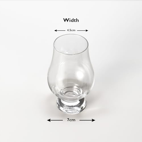 Glencairn Whisky Glass Set with Travel Case – 2 Crystal Tasting Glasses, 200ml