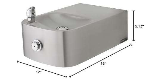 Wall Mounted Stainless Steel Barrier-Free Drinking Fountain