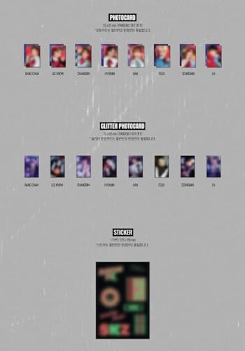 Stray Kids Christmas Evel Holiday Album Set with Glitter Photocard & Stickers