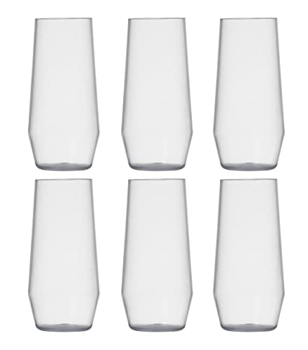 Shatter-Resistant Copolyester Iced Tea Glasses, 18 Ounce, Set of 6