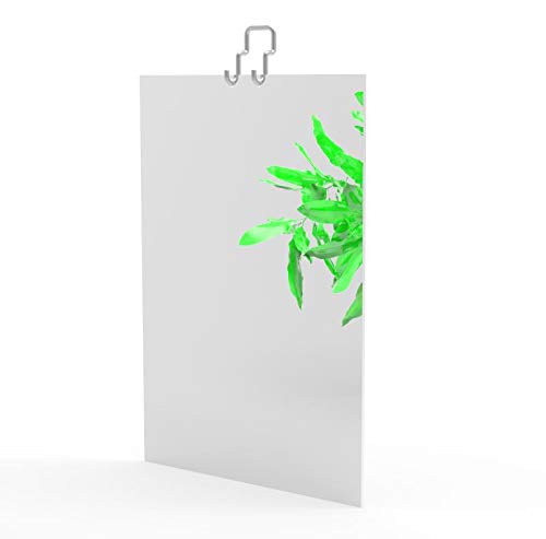 Acrylic Slatwall Wall Mirror, 11x8.3 Inch - Set of 2