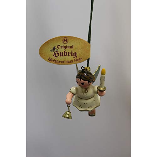 Hand Painted Angel Light Bell Christmas Tree Ornament 6cm - Hubrig Volkskunst