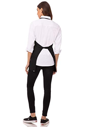 Unisex Three-Pocket Kitchen Apron with Adjustable Neck and Waist