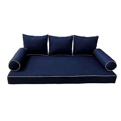 Bolster Cushion Covers for Daybed & Porch Swing - Twin Size
