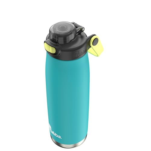 Bubba Radiant Stainless Steel Push-Button Chug Lid 24oz. Water Bottle Medium Rubberized Scuba