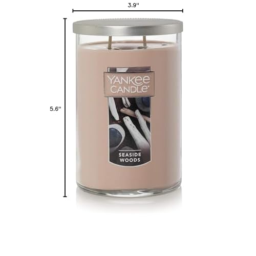 Yankee Candle, Seaside Woods Scented Candle, 22oz Large 2-Wick Tumbler with up to 110 Hour Burn Time