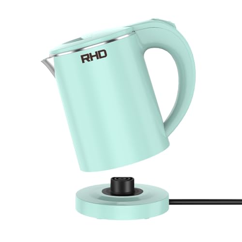 0.5L Portable Electric Travel Kettle, 304 Stainless Steel Mini Water Boiler