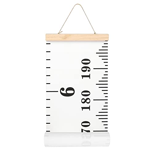 Kids Canvas Growth Height Chart - Removable Hanging Wall Decor (79" x 7.9")