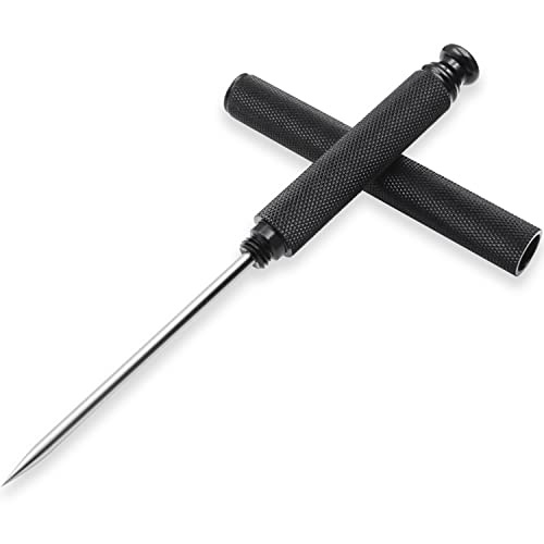 Black Ice Pick with Aluminium Handle & Steel Tip - Safe Kitchen & Bar Tool