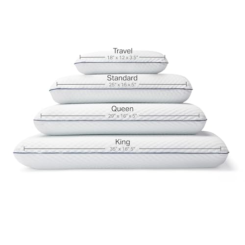 WEEKENDER Cooling Gel Memory Foam Pillow - Standard Size, Medium Firm