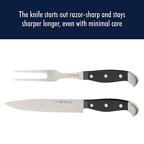 Henckels Statement 8-inch Carving Knife & Fork Set - German Engineered