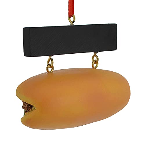 Kurt Adler Philly Cheese Steak Sandwich Holiday Ornament with Sign