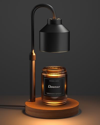 Adjustable Height Candle Warmer Lamp with Timer & 2 Bulbs