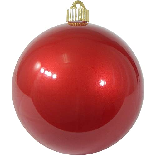 6" Extra Large Shatterproof Christmas Ball Ornaments, Outdoor UV-Resistant - 2 Pack