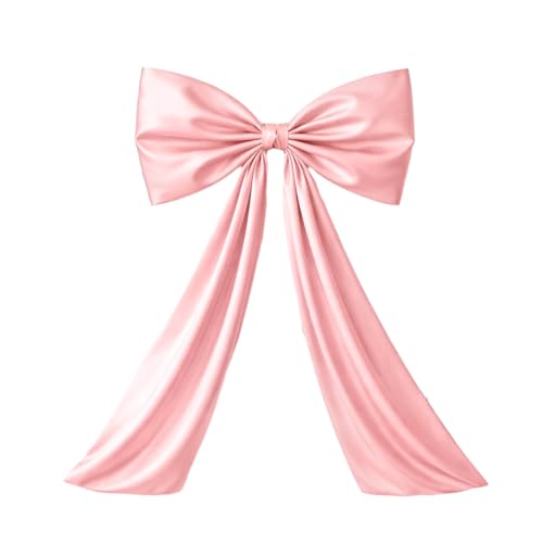 Large Pink Satin Bow Wall Decor (24" x 36") - Coquette Party Backdrop