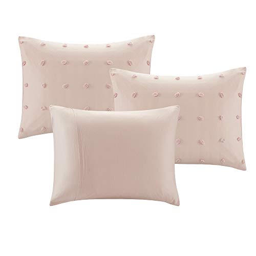 Cotton Daybed Cover Set - Pink Jacquard Tufted Chenille, 5 Piece