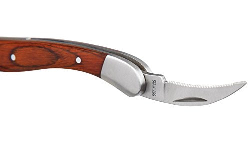 Premium Waiter's Corkscrew 3-in-1 Stainless Steel Wine Opener with Rosewood Handle
