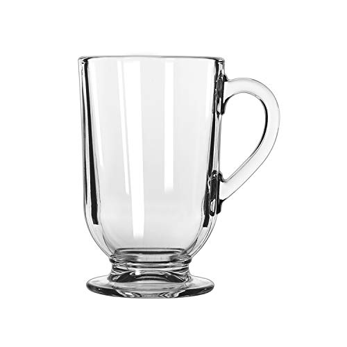 Libbey 10 Oz Irish Coffee Mug - Short Stem, U-Shaped Body, Pack of 12