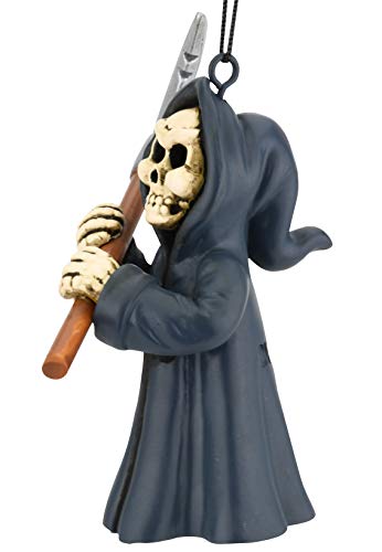 Grim Reaper Halloween Ornament by Tree Buddees - Hand-Painted Resin Figure