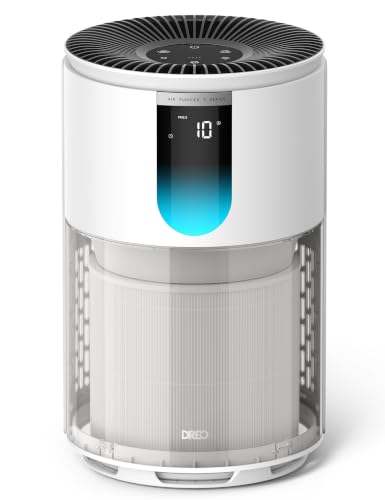 HEPA Air Purifier for Large Rooms and Bedrooms with PM2.5 Monitor