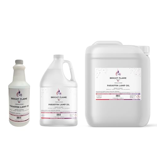 99.5% Pure Paraffin Lamp Oil - Smokeless, Clean Burning, 1 Gallon