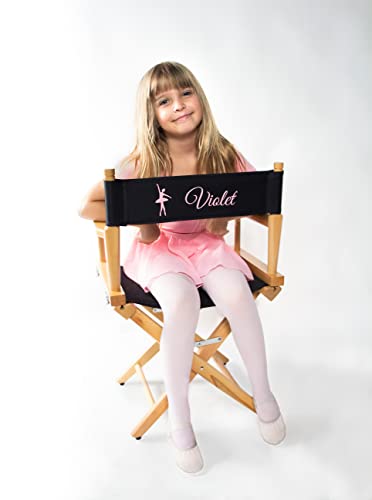 Junior Director's Chair - 15.5-Inch Seat Height Beech Wood Studio Chair