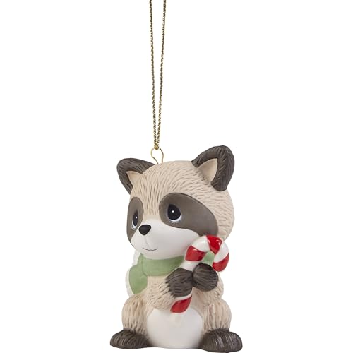 Precious Moments Raccoon Mini Tree Ornament Forest Wildlife Christmas Keepsake