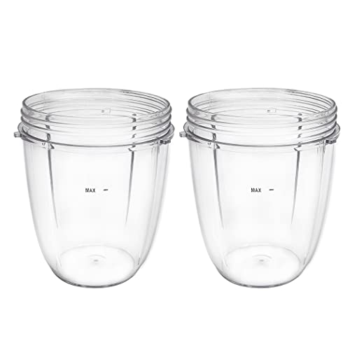 18oz Blender Replacement Cups for 600W and 900W Personal Blenders - 2 Pack