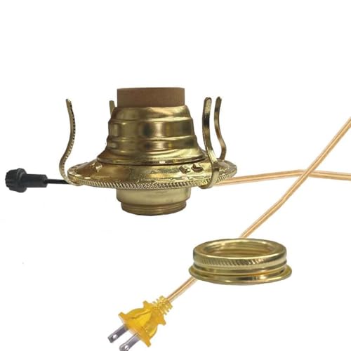 Oil Lamp to Electric Conversion Kit - #2 Set with 6ft Cord